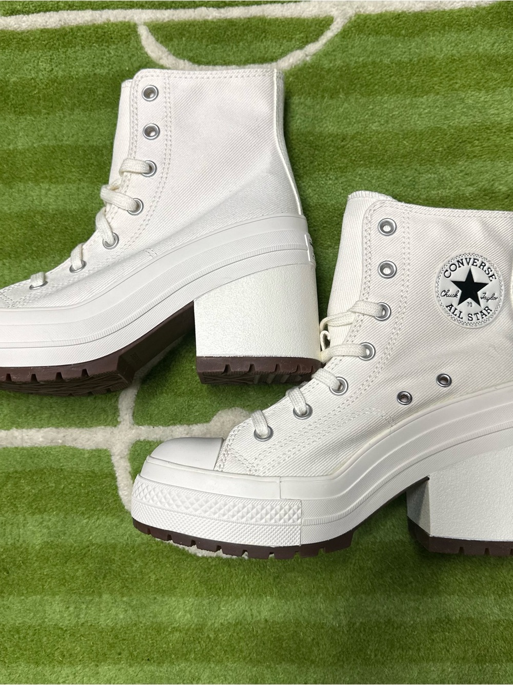 Unisex Converse Chuck 70 De Luxe Heel High 'Egret' Size 5M W7